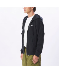 Obey Bold Heavyweight Zip Hood - Black