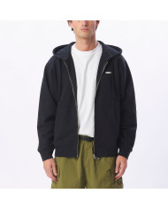 Obey Bold Heavyweight Zip Hood - Black