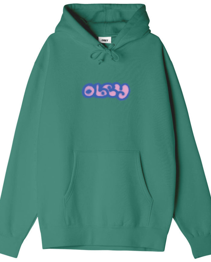 Obey Ear Bug Heavyweight Pullover Hood - Palm Leaf