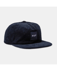 Huf - Box Logo Cord 5-Panel Hat - Navy