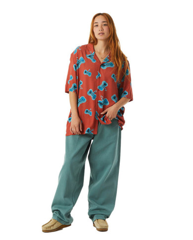 Huf - Bones Resort Shirt - Rose