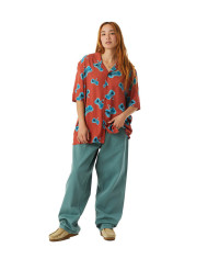 Huf - Bones Resort Shirt - Rose