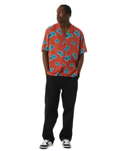 Huf - Bones Resort Shirt - Rose