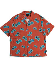Huf - Bones Resort Shirt - Rose