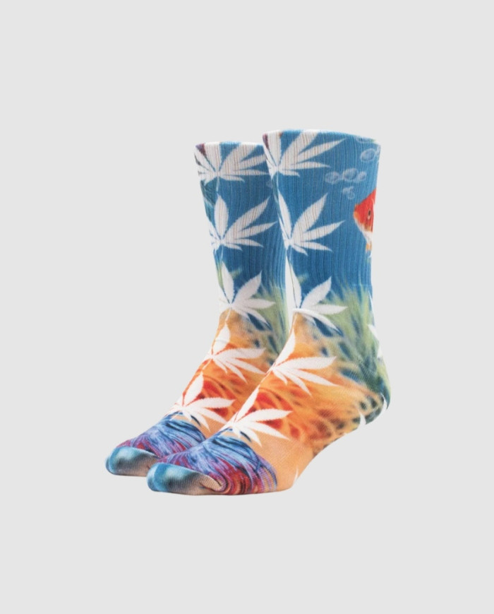 Huf - Submerged Digital Plantlife Sock - Blue Huf - Submerged Digital Plantlife Sock - Blue