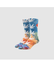 Huf - Submerged Digital Plantlife Sock - Blue Huf - Submerged Digital Plantlife Sock - Blue