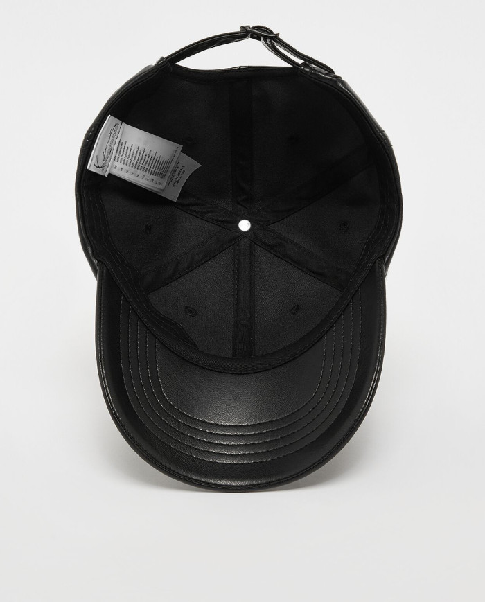 Karl Kani Retro Fake Leather Cap Black