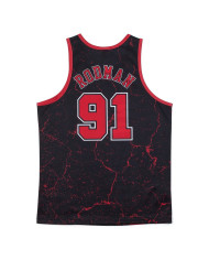 Mitchell&Ness - NBA Player Burst Mesh Tank - Chicago Bulls Dennis Rodman