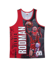 Mitchell&Ness - NBA Player Burst Mesh Tank - Chicago Bulls Dennis Rodman