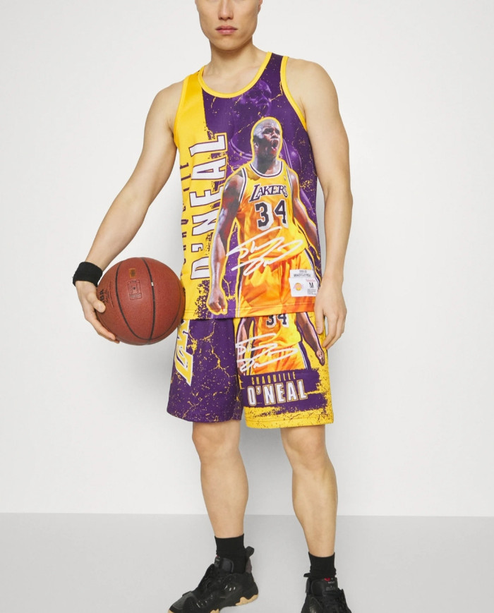 Mitchell&Ness - NBA Player Burst Mesh Tank - LA Lakers - Shaquille O' Neal