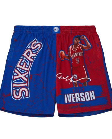 Mitchell&Ness - NBA Player Burst Mesh Short - Philadelphia 76ers - Allen Iverson Mitchell&Ness - NBA Player Burst Mesh Short - Philadelphia 76ers - Allen Iverson