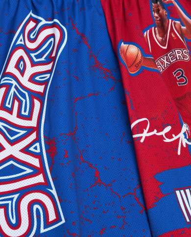 Mitchell&Ness - NBA Player Burst Mesh Short - Philadelphia 76ers - Allen Iverson Mitchell&Ness - NBA Player Burst Mesh Short - Philadelphia 76ers - Allen Iverson