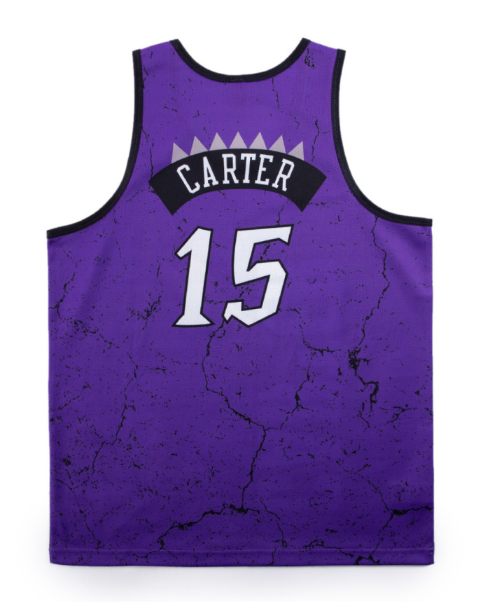 Mitchell&Ness - NBA Player Burst Mesh Tank Raptors Vince Carter Purple