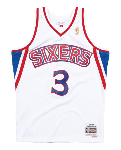 Mitchell&Ness - Swingman Jersey Philadelphia 76ers Home 1996-97 Allen Iverson White Mitchell&Ness - Swingman Jersey Philadelphia 76ers Home 1996-97 Allen Iverson White