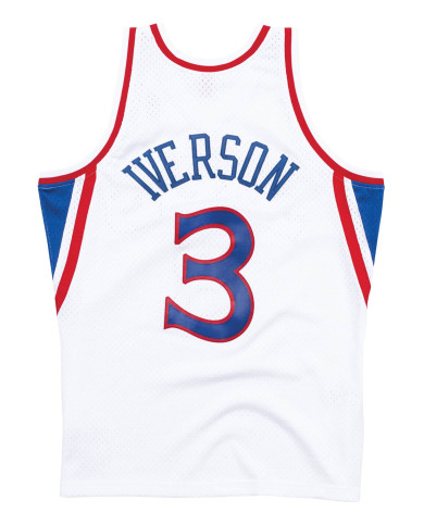 Mitchell&Ness - Swingman Jersey Philadelphia 76ers Home 1996-97 Allen Iverson White Mitchell&Ness - Swingman Jersey Philadelphia 76ers Home 1996-97 Allen Iverson White