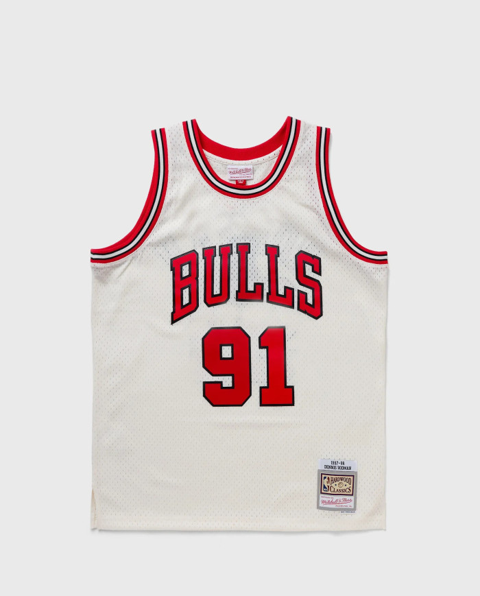 Mitchell&Ness - Nba Team Color Swingman Jersey Bulls 1997 Dennis Rodman Off  White