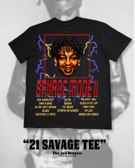 " 21 Savage Tee " - Black