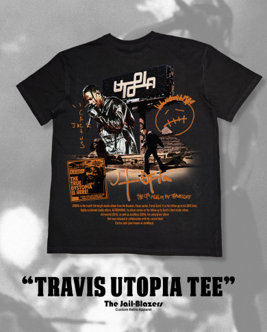 " Travis Utopia Tee " - Black " Travis Utopia Tee " - Black