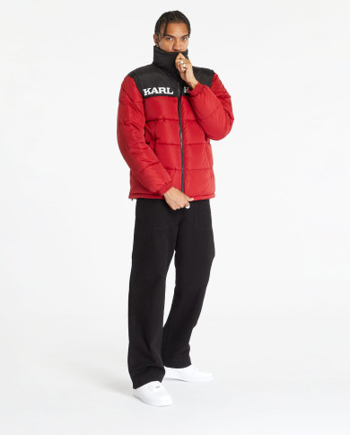 Karl Kani - KK Retro Essential Puffer Jacket Dark Red Karl Kani - KK Retro Essential Puffer Jacket Dark Red