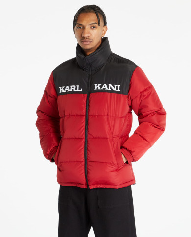 Karl Kani - KK Retro Essential Puffer Jacket Dark Red Karl Kani - KK Retro Essential Puffer Jacket Dark Red