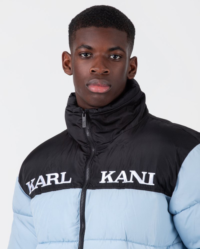 Karl Kani - KK Retro Essential Puffer Jacket Light Blue Karl Kani - KK Retro Essential Puffer Jacket Light Blue