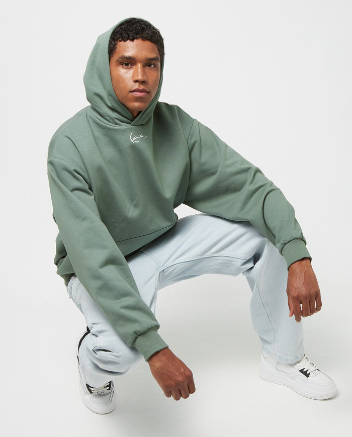 Karl Kani - KK Small Signature Os Heavy Sweat Hoodie Dusty Green