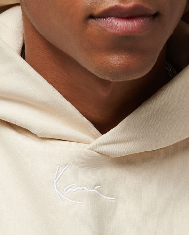 Karl Kani - KK Small Signature Os Heavy Sweat Hoodie Off White Karl Kani - KK Small Signature Os Heavy Sweat Hoodie Off White