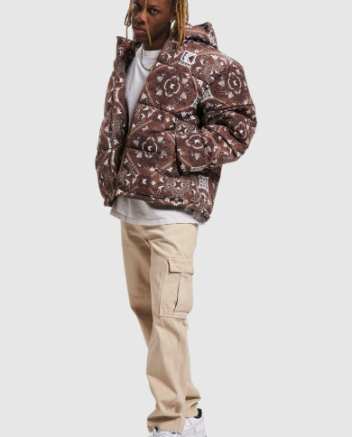 Karl Kani - KK Og Paisley Puffer Jacket Brown Karl Kani - KK Og Paisley Puffer Jacket Brown