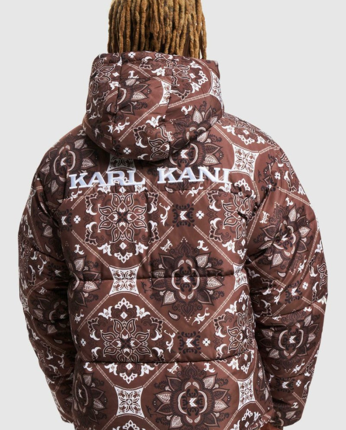 Karl Kani - KK Og Paisley Puffer Jacket Brown Karl Kani - KK Og Paisley Puffer Jacket Brown