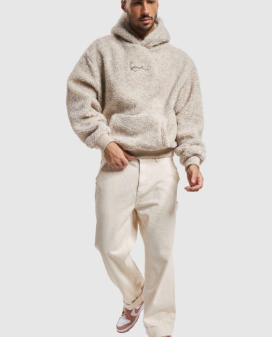 Karl Kani - KK Metal Signature Teddy Os Hoodie Off White Karl Kani - KK Metal Signature Teddy Os Hoodie Off White