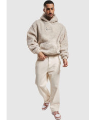 Karl Kani - KK Metal Signature Teddy Os Hoodie Off White