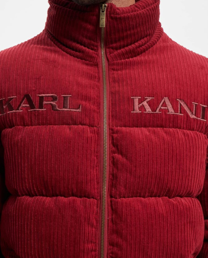 Karl Kani - KK Retro Corduroy Puffer Jacket Dark Red