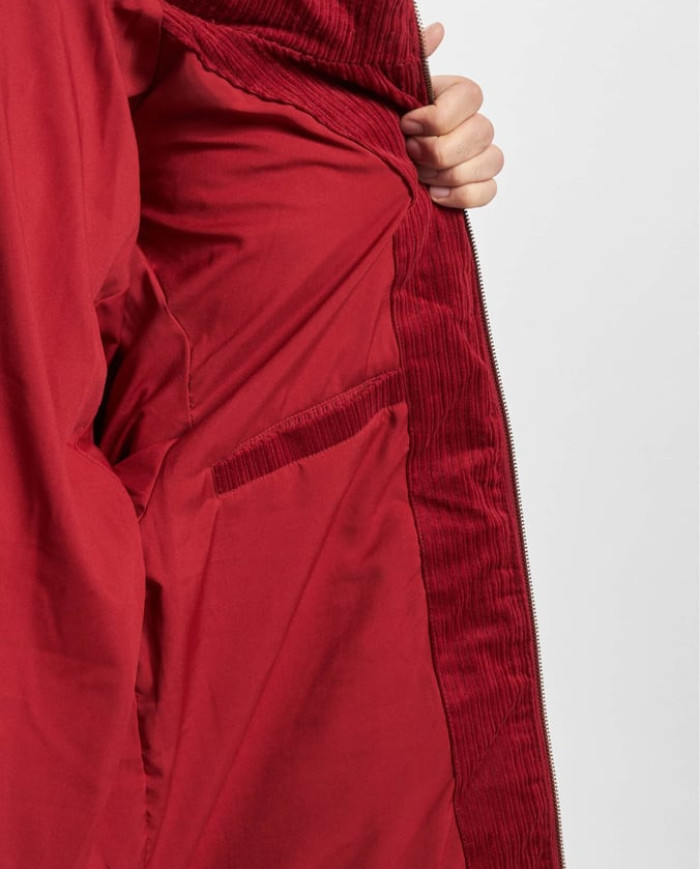 Karl Kani - KK Retro Corduroy Puffer Jacket Dark Red