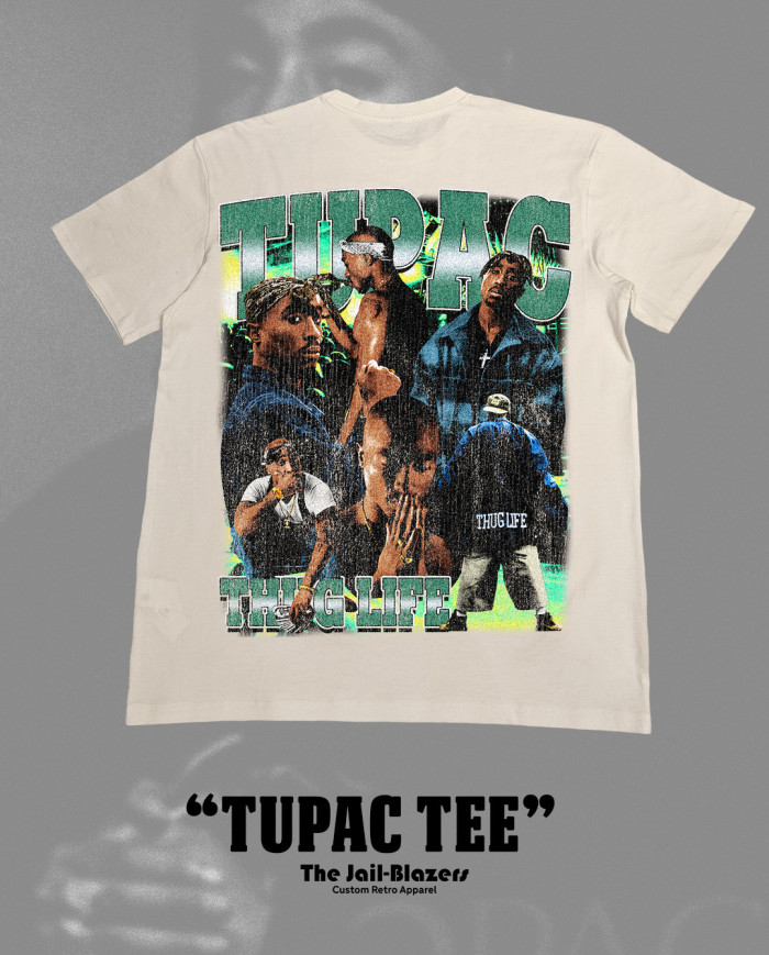 Tupac t shirt white hotsell