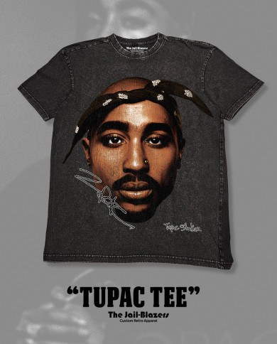 '' Tupac Tee '' - Washed Black