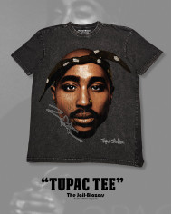 '' Tupac Tee '' - Washed Black '' Tupac Tee '' - Washed Black