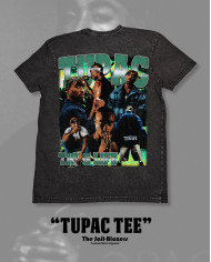 '' Tupac Tee '' - Washed Black '' Tupac Tee '' - Washed Black