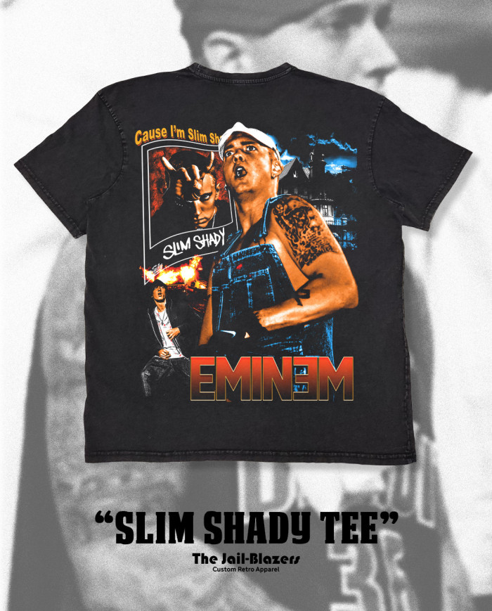 " Slim Shady Tee " - Washed Black " Slim Shady Tee " - Washed Black