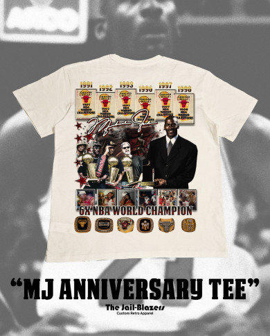 " MJ Anniversary Tee " - Off White