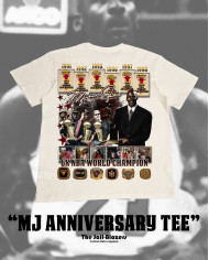 " MJ Anniversary Tee " - Off White " MJ Anniversary Tee " - Off White