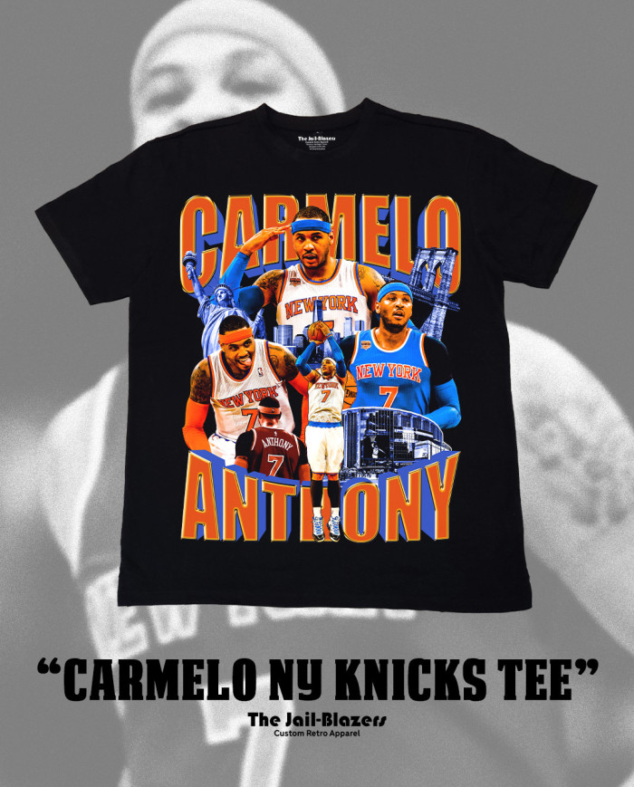 " Carmelo NY Knicks Tee " - Black " Carmelo NY Knicks Tee " - Black