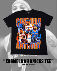 " Carmelo NY Knicks Tee " - Black " Carmelo NY Knicks Tee " - Black