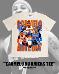" Carmelo NY Knicks Tee " - Off White " Carmelo NY Knicks Tee " - Off White
