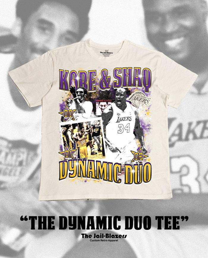 " The Dynamic Duo Tee " - Washed Black