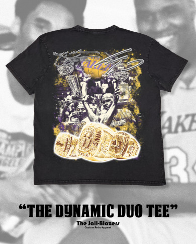 " The Dynamic Duo Tee " - Washed Black