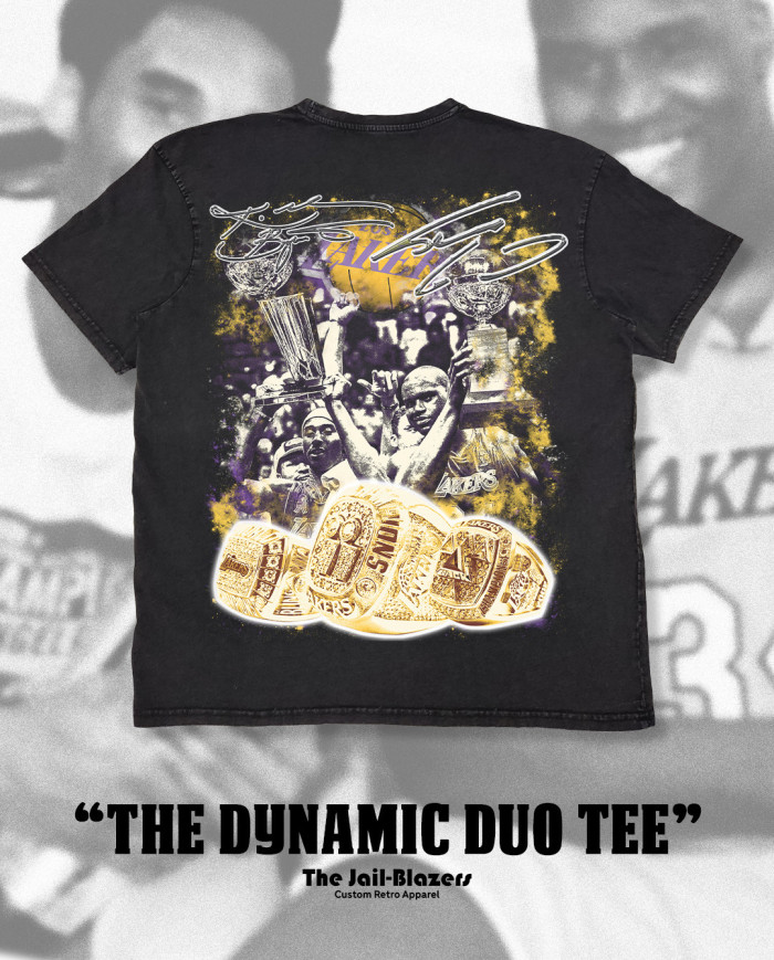 " The Dynamic Duo Tee " - Washed Black