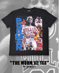 " The Worm V2 Tee " - Washed Black " The Worm V2 Tee " - Washed Black