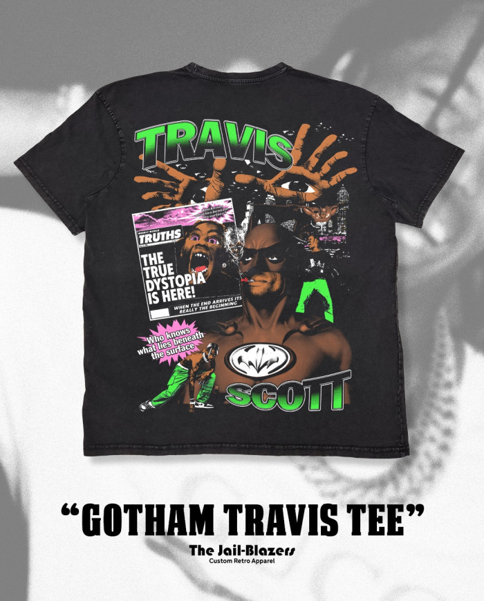 " Gotham Travis Tee " - Washed Black