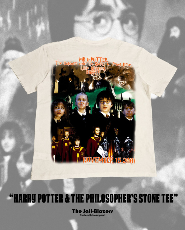 " Harry Potter & the Philosopher's Stone Tee " - Off White " Harry Potter & the Philosopher's Stone Tee " - Off White