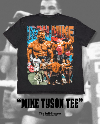 Mike Tyson Tee - Washed Black